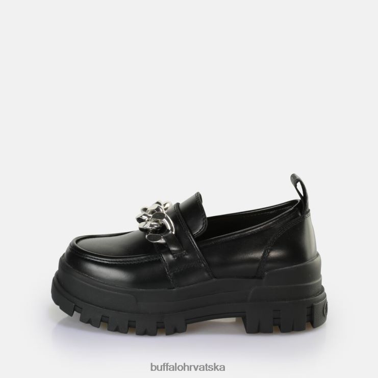 crna/srebrna Buffalo aspha loafer lančić loafer veganski |mokasinke TDD6T596